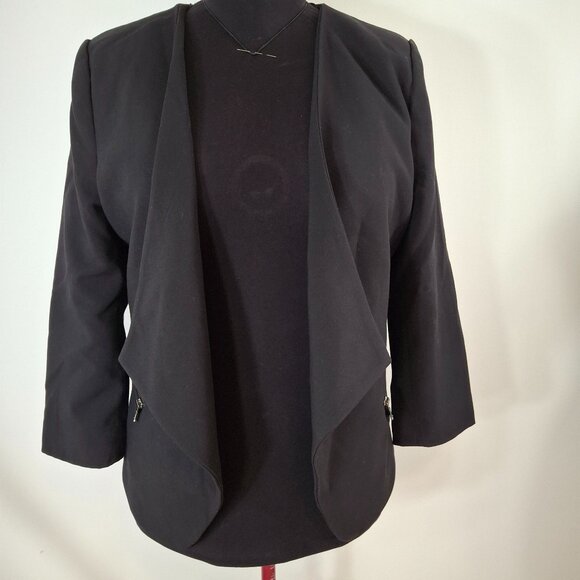 Kenneth Cole Womans Tailored Open Front Career Blazer Jacket Sz 14 Office - Picture 3 of 16